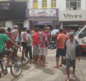 Acidente registrado na esquina da Travessa Santa Luzia com a Rua Lupicínio Barros