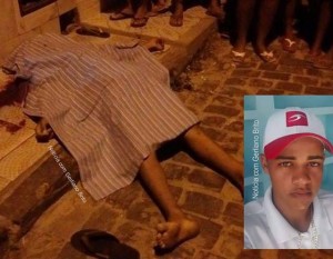 Jovem morto em frente a sua residência 