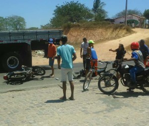 Acidente registrado nas proximidades do bairro Estação 