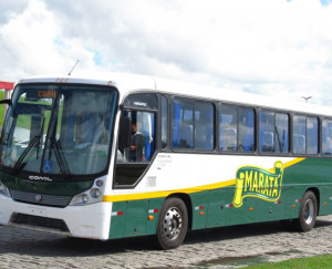 Ônibus assaltado do grupo Maratá