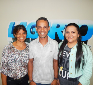 Roseli Dantas, Reinan e Rosângela Cruz, assessora de Comunicação