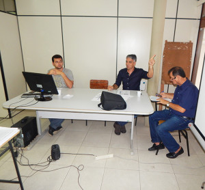 Deputado Fábio durante reunião