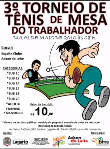 Torneio de tênis de mesa