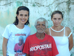 Seu Dedé, a esposa e a jovem Nataly