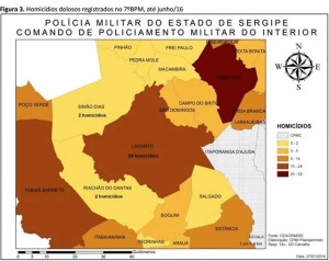 O primeiro semestre de 2015 também somou 24 assasinatos