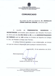 Comunicado oficial