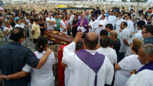 Sepultamento realizado no Cemitério Senhor do Bomfim