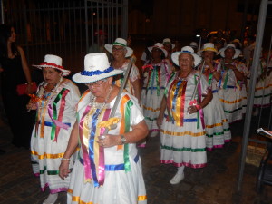 Grupo folclórico As Taieiras prestigiaram o evento