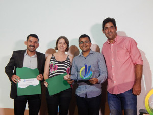 A entrega das premiações do 1° lugar foi feita pelo vereador eleito por Lagarto, Alex Carvalho