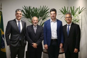 Visita ao ministro do Esporte, Leonardo Picciani