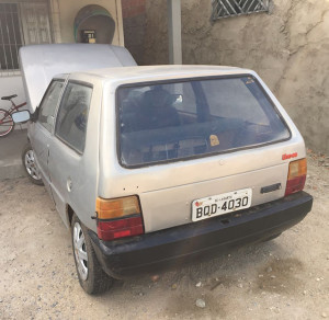 Carro apreendido pelos policiais do 7°BPM