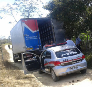 Caminhão foi encontrado sem qualquer mercadoria