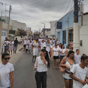 A caminhada terminou na Praça dos Três Poderes