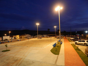 Praça localizada na zona rural do município