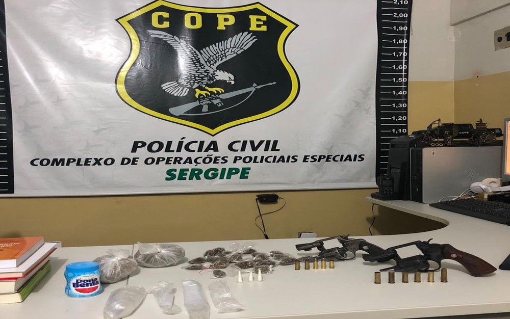 Dois morrem em confronto com a polícia em Lagarto, em Sergipe — Foto: SSP/SE/Divulgação